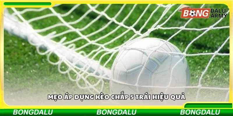 Chia sẻ mẹo áp dụng kèo chấp 5 trái hiệu quả