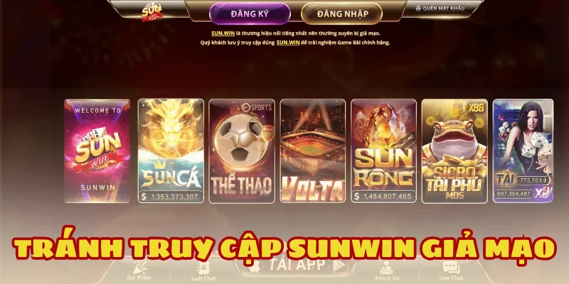 Sunwin cảnh báo khẩn cấp về web giả mạo tràn lan 